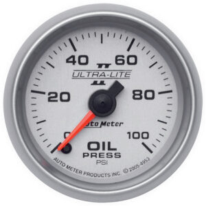 AUTOMETER Oil Pressure Gauge 2 1/16", 100PSI, Digital Stepper Motor, Ultra-Lite II