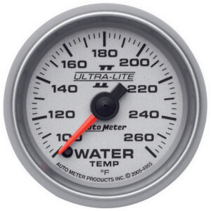 AUTOMETER Water Temperature Gauge 2 1/16", 100-260°f, Digital Stepper Motor, Ultra-Lite II