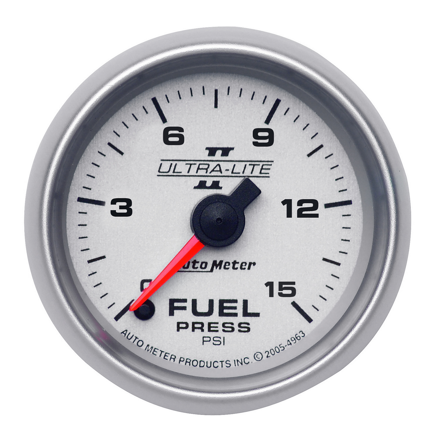 AUTOMETER Fuel Pressure Gauge 2 1/16", 15PSI, Digital Stepper Motor, Ultra-Lite II
