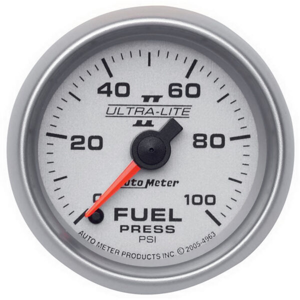 AUTOMETER Fuel Pressure Gauge 2 1/16", 100PSI, Digital Stepper Motor, Ultra-Lite II