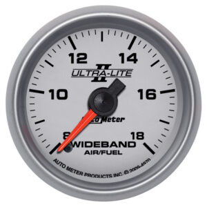 AUTOMETER Wideband Air/Fuel Ratio AFR Gauge Analogue, 2 1/16", 8:1-18:1, Stepper Motor, Ul II