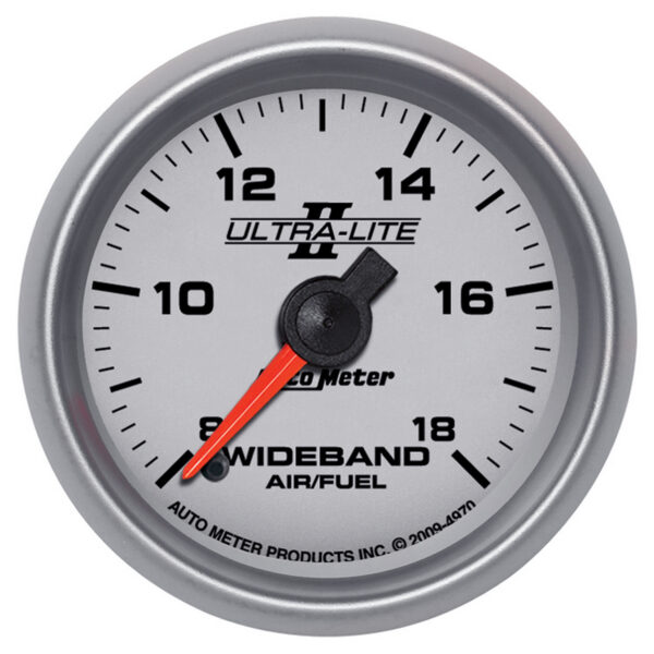 AUTOMETER Wideband Air/Fuel Ratio AFR Gauge Analogue, 2 1/16", 8:1-18:1, Stepper Motor, Ul II
