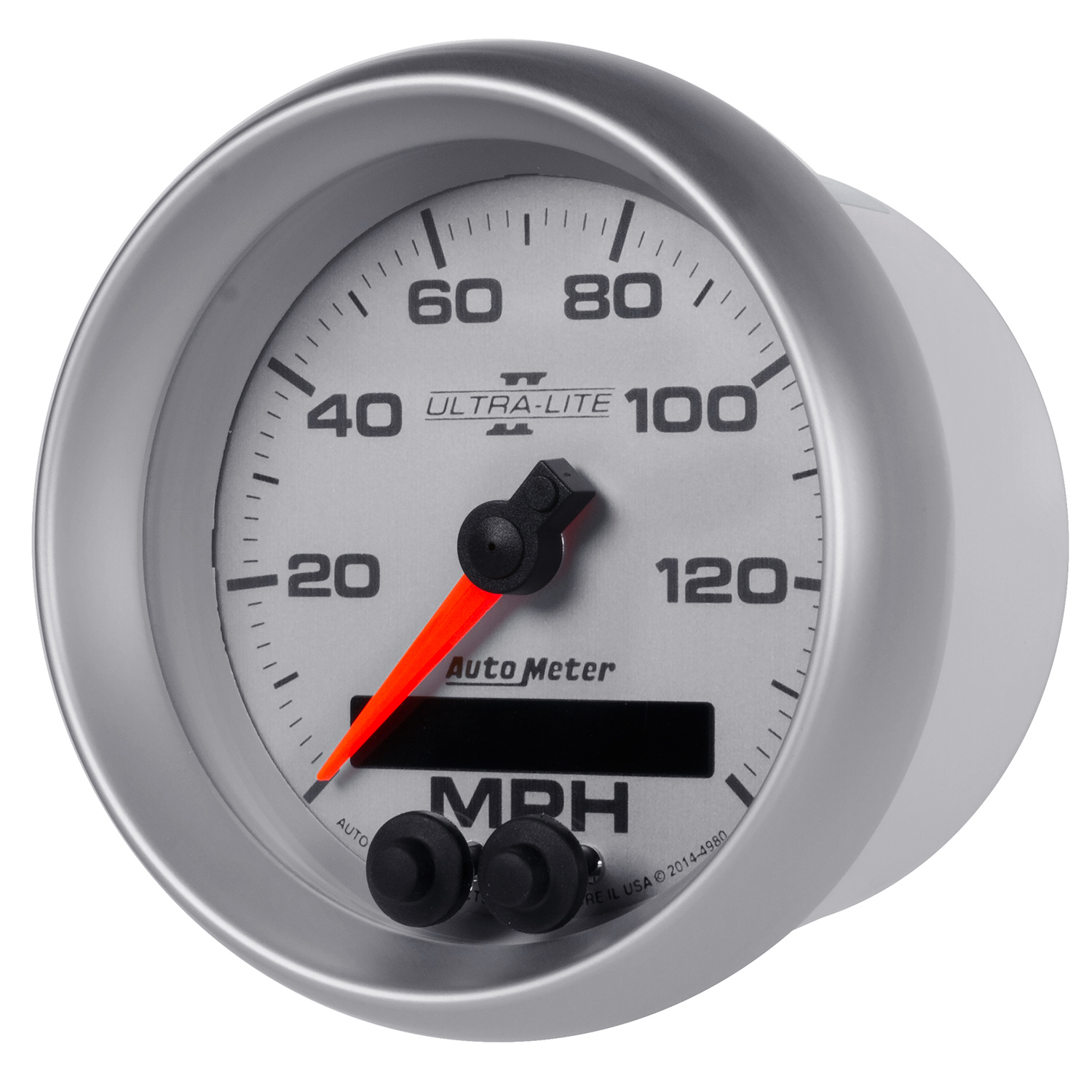AUTOMETER Speedometer Gauge 3 3/8", 140MPH, GPS, Ultra-Lite II - Image 2