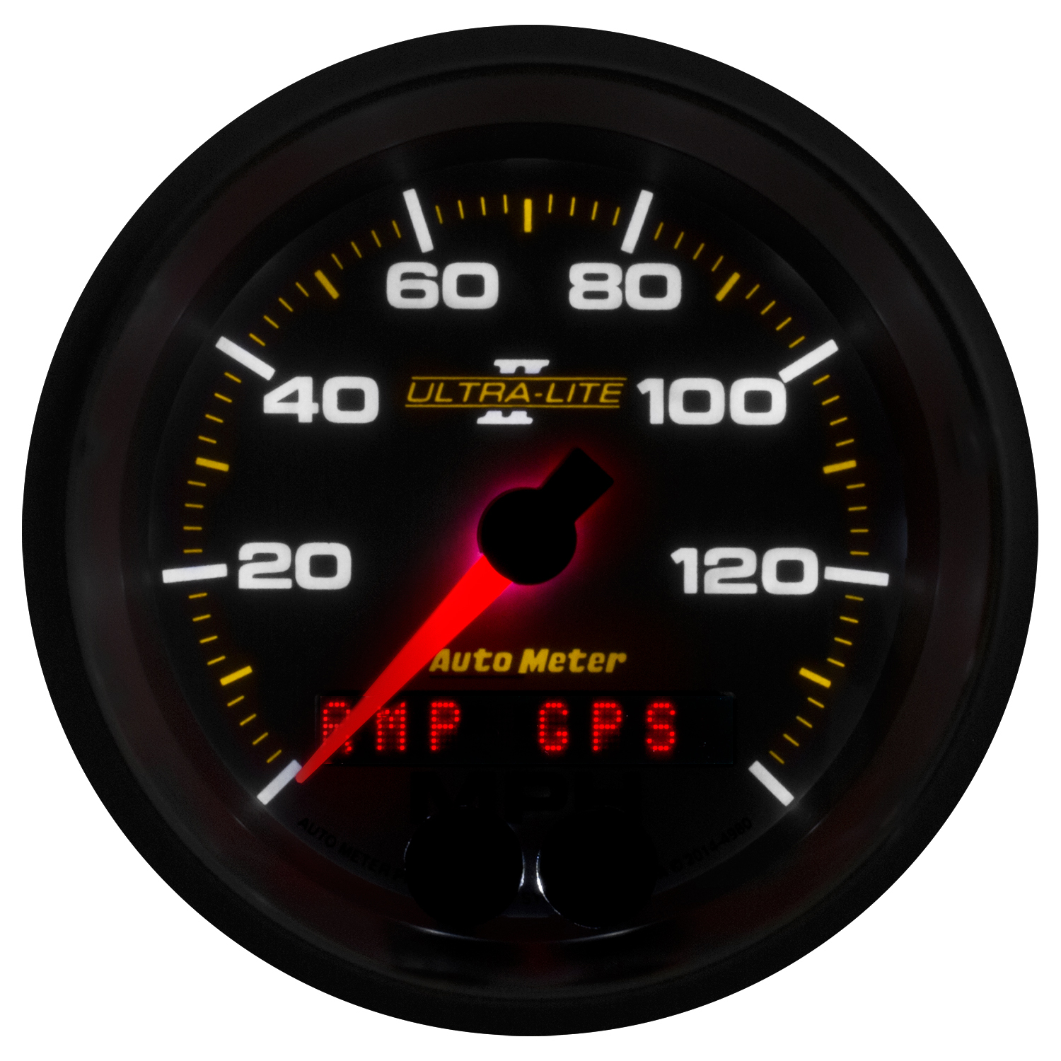 AUTOMETER Speedometer Gauge 3 3/8", 140MPH, GPS, Ultra-Lite II - Image 4