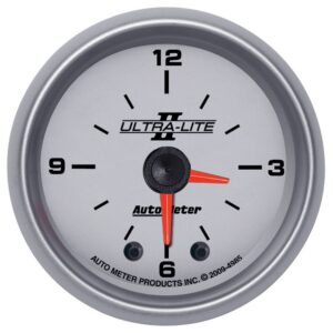 AUTOMETER Clock Gauge 2 1/16", 12hr, Analogue, Ultra-Lite II