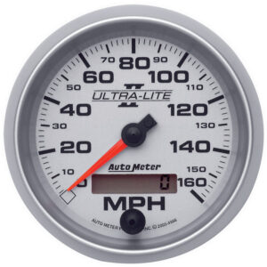AUTOMETER Speedometer Gauge 3 3/8", 160MPH, Elec. Programmable, Ultra-Lite II