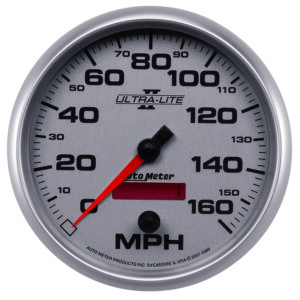 AUTOMETER Speedometer Gauge 5", 160MPH, Elec. Programmable, Ultra-Lite II