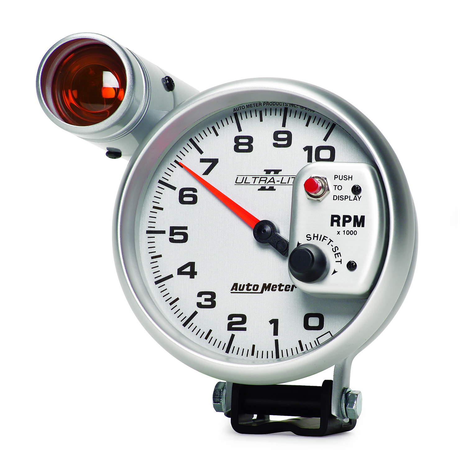 AUTOMETER Tachometer Gauge 5", 10K RPM, Pedestal W/ Ext. Shift-Lite, Ultra-Lite II