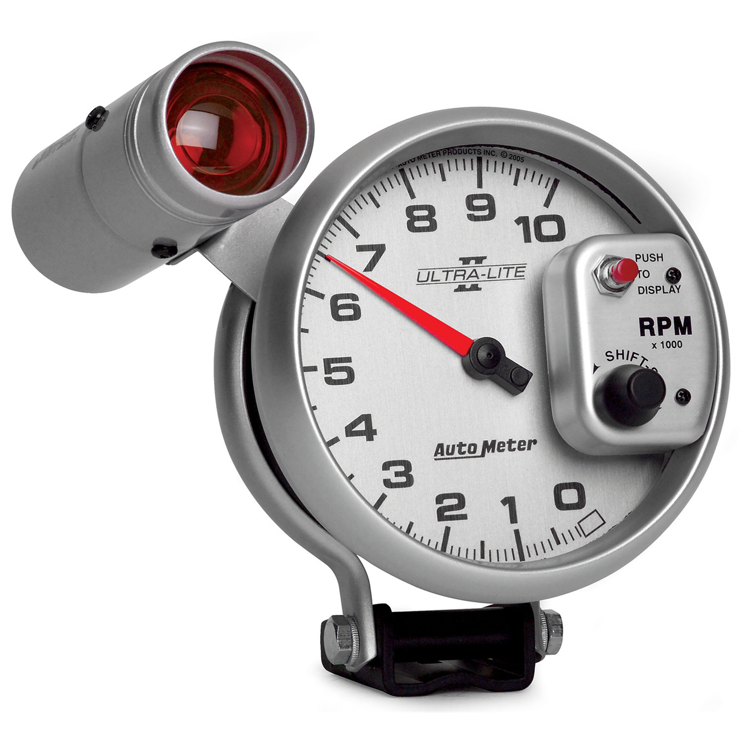 AUTOMETER Tachometer Gauge 5", 10K RPM, Pedestal W/ Ext. Shift-Lite, Ultra-Lite II - Image 3