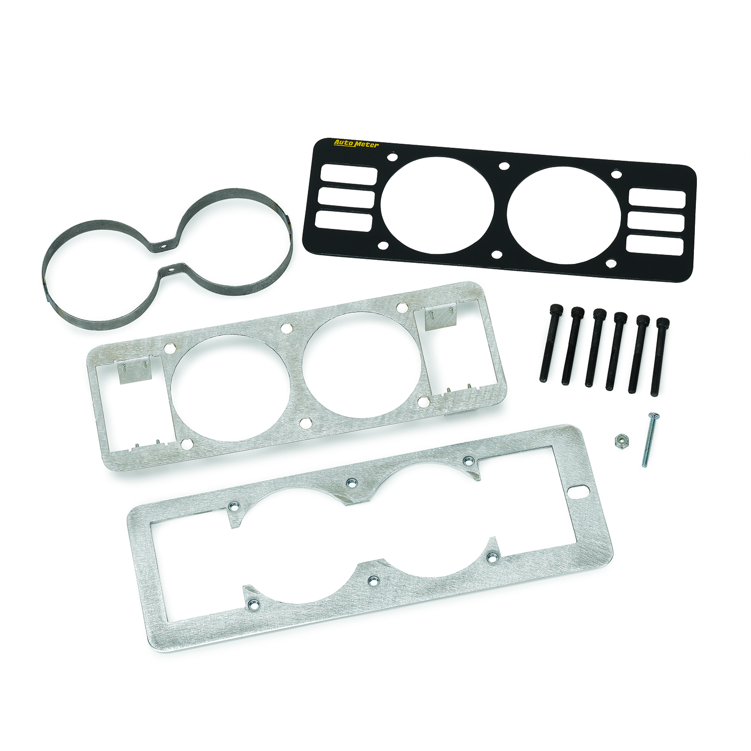AUTOMETER Gauge Mount, Gauge Cage W/Vents, Dual, 2 5/8", Black, Mustang 87-93 Fox