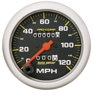 AUTOMETER Speedometer Gauge 3 3/8", 120MPH, Mechanical, Pro-Comp