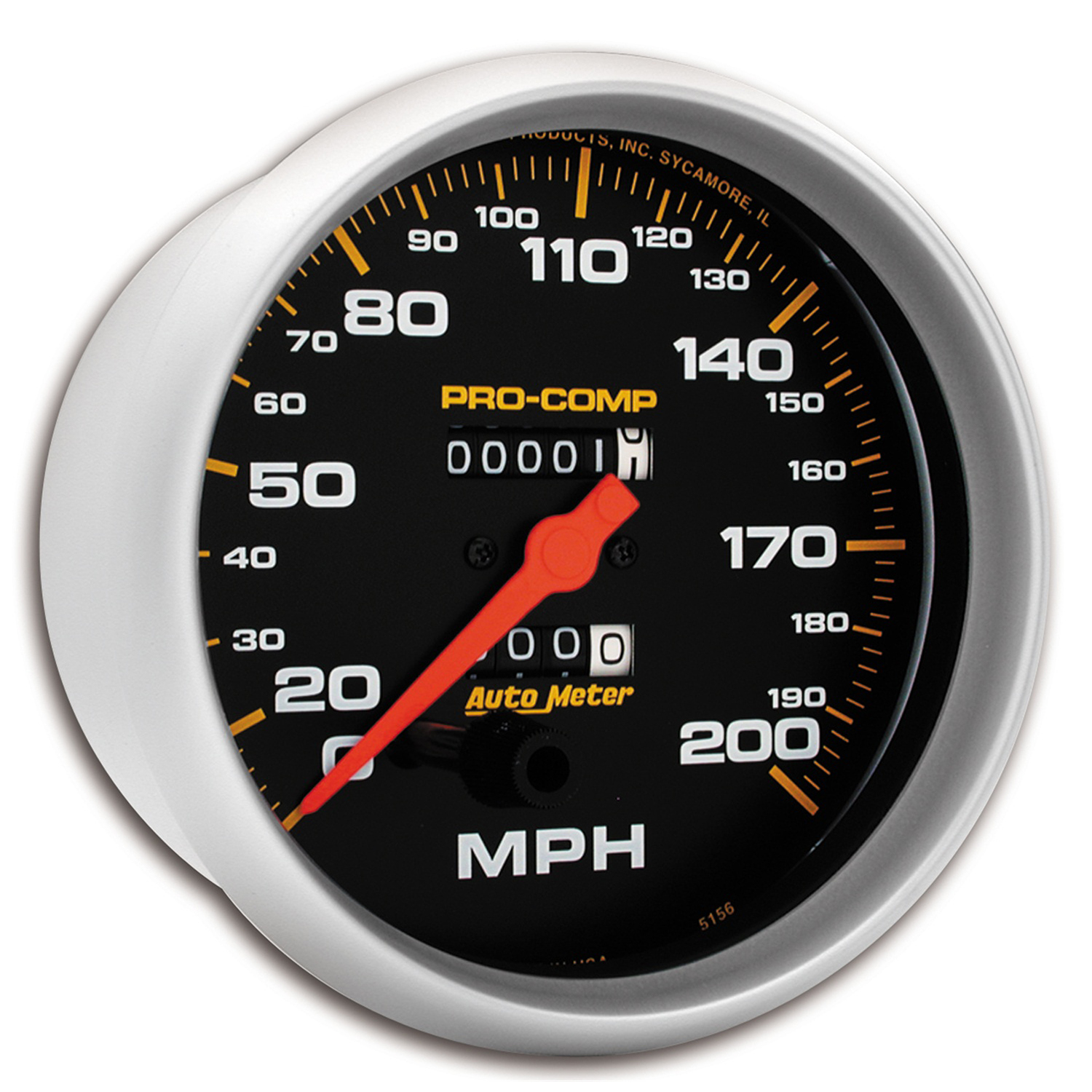 AUTOMETER Speedometer Gauge 5", 200MPH, Mechanical, Pro-Comp