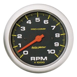 AUTOMETER Tachometer Gauge 3 3/8", 10K RPM, In-Dash, Pro-Comp