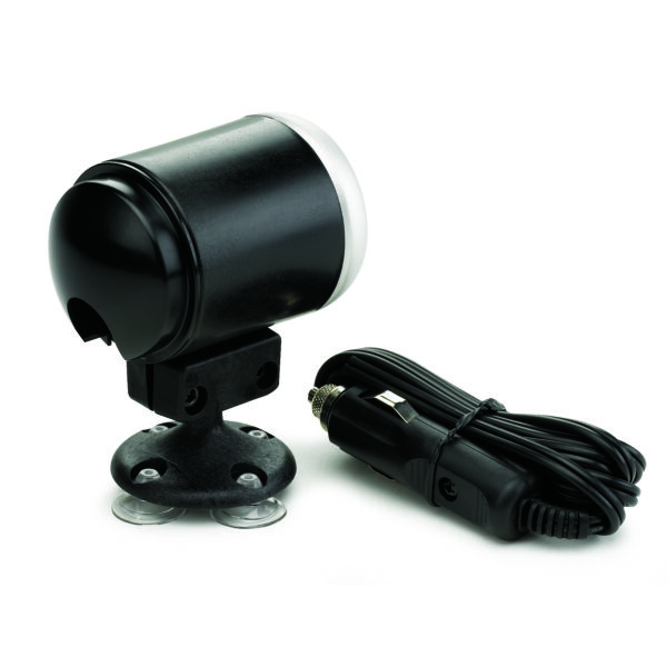 AUTOMETER Gauge Mount, Single, 2 1/16", Black, Suction Type