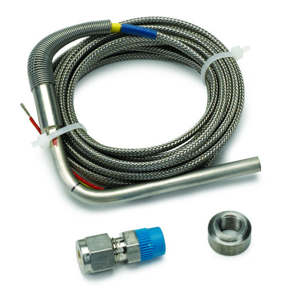AUTOMETER Tc Kit, Type K, 1/4" Dia, Open Tip, 10Ft, Incl Stainless Comp & Weld Boss