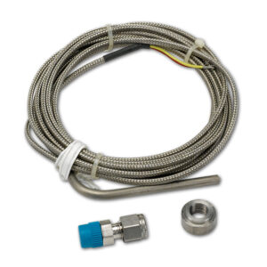 AUTOMETER Tc Kit, Type K, 3/16" Dia, Open Tip, 10Ft, Incl Stainless Comp & Weld Boss