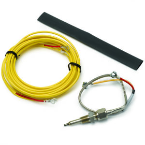 AUTOMETER Thermocouple Kit, Type K, 1/4" Dia, Closed Tip, 10ft, Incl. Mtg. Hardware