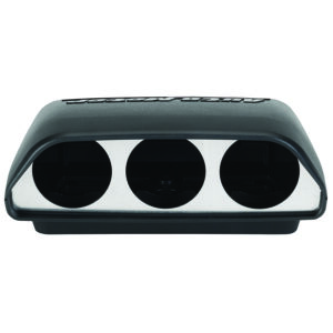 AUTOMETER Gauge Mount, Universal Dash Top, Triple, 2 1/16", Black