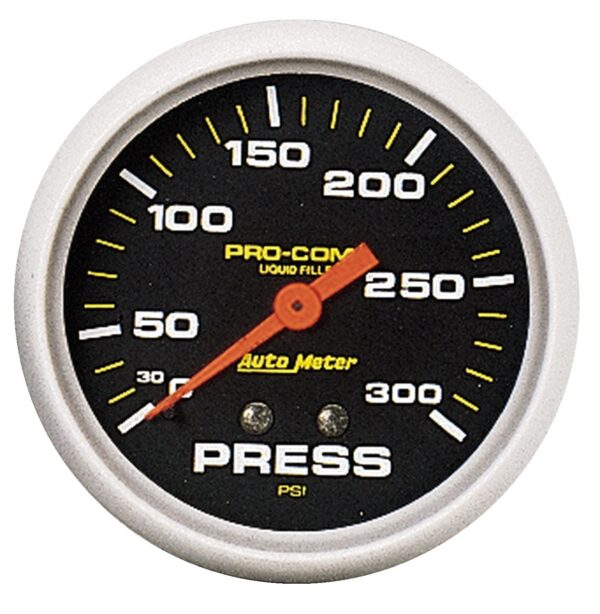 AUTOMETER Pro-Comp 2 5/8" 300 PSI Liquid Filled Mechanical Pressure Gauge
