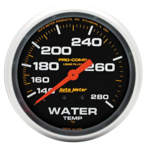 AUTOMETER 2 5/8" 140-280°F Mechanical Water Temperature Gauge, Pro-Comp