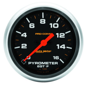 AUTOMETER EGT Pyrometer Gauge 2 5/8", 1600°f, Digital Stepper Motor, Pro-Comp