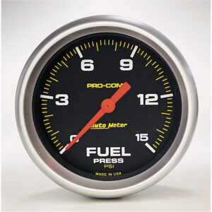 AUTOMETER Fuel Pressure Gauge 2 5/8", 15PSI, Digital Stepper Motor, Pro-Comp
