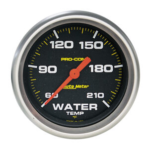 AUTOMETER Low Water Temperature Gauge 2 5/8", 60-210°f, Digital Stepper Motor, Pro-Comp