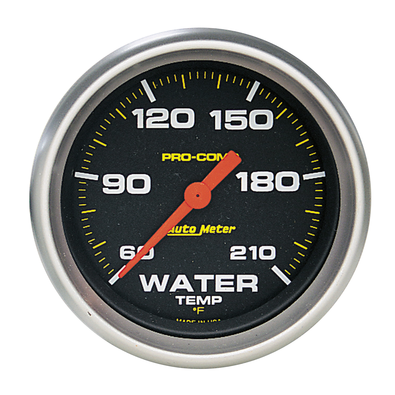 AUTOMETER Low Water Temperature Gauge 2 5/8", 60-210°f, Digital Stepper Motor, Pro-Comp