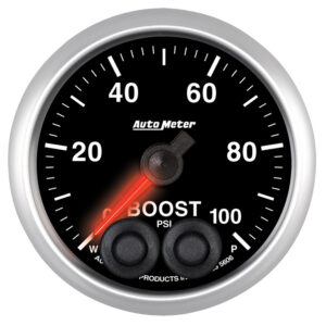 AUTOMETER Boost Gauge 2 1/16", 100PSI, Digital Stepper Motor W/Peak & Warn, Elite