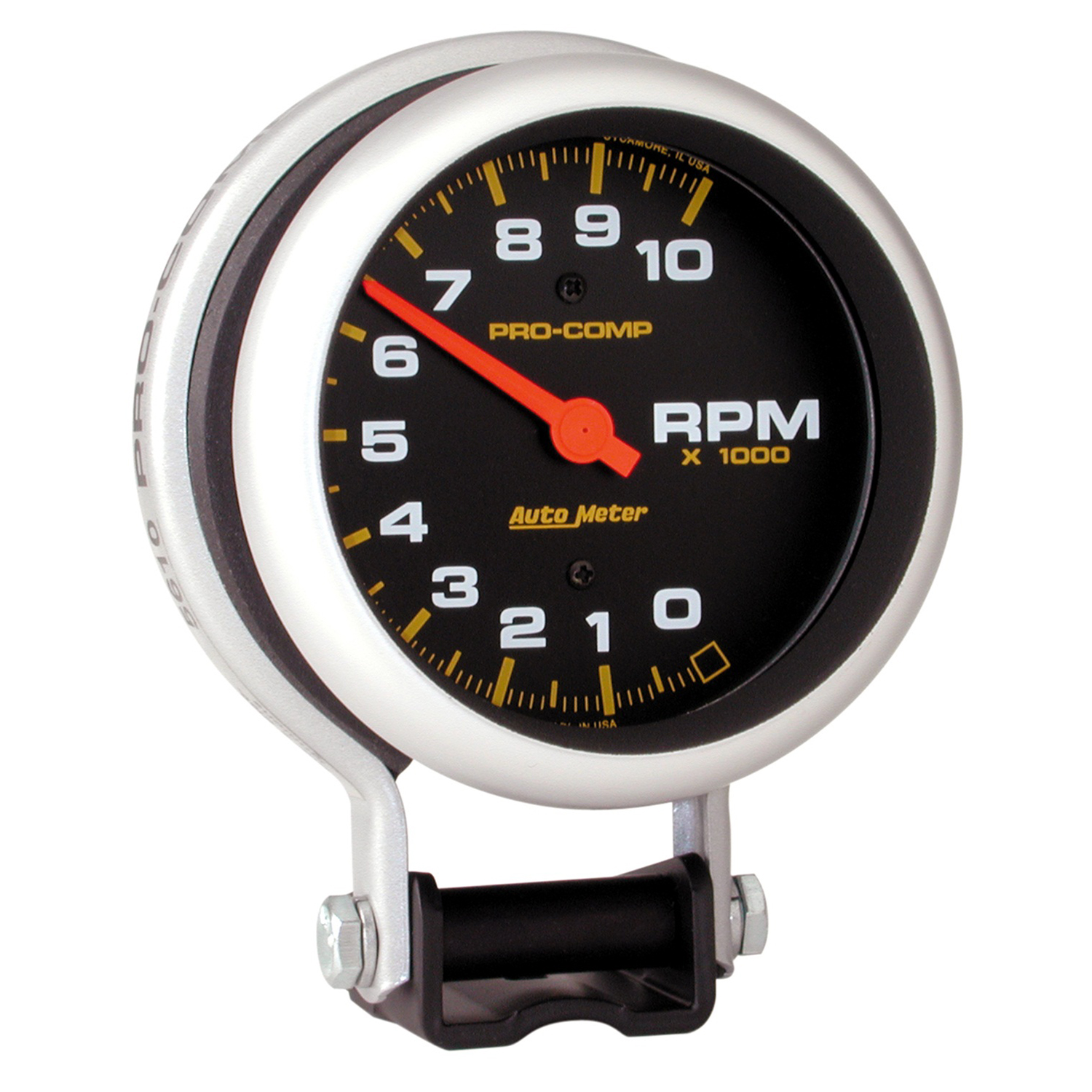 AUTOMETER Tachometer Gauge 3 3/4", 10K RPM, Pedestal, Pro-Comp