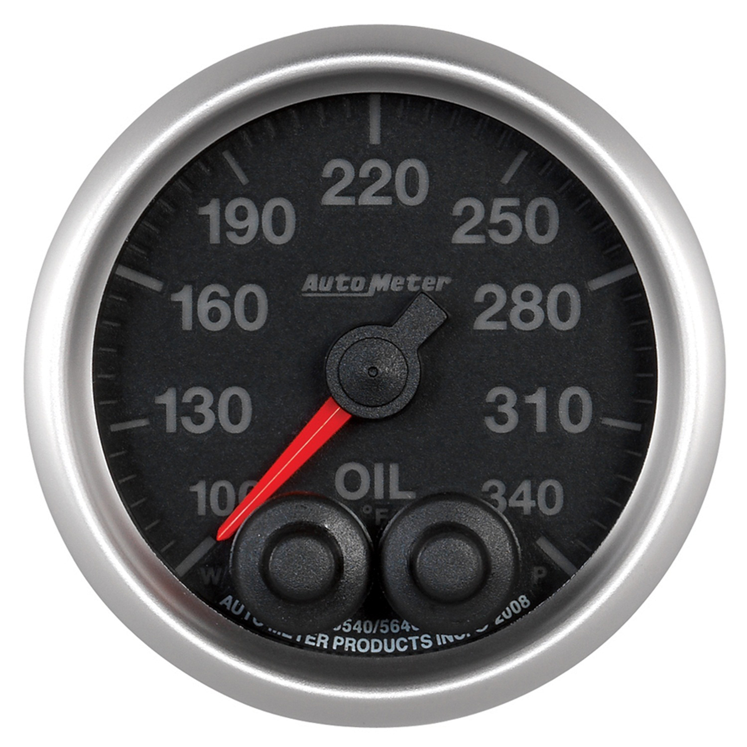 AUTOMETER Oil Temperature Gauge 2 1/16", 340°f, Stepper Motor W/Peak & Warn, Elite - Image 4