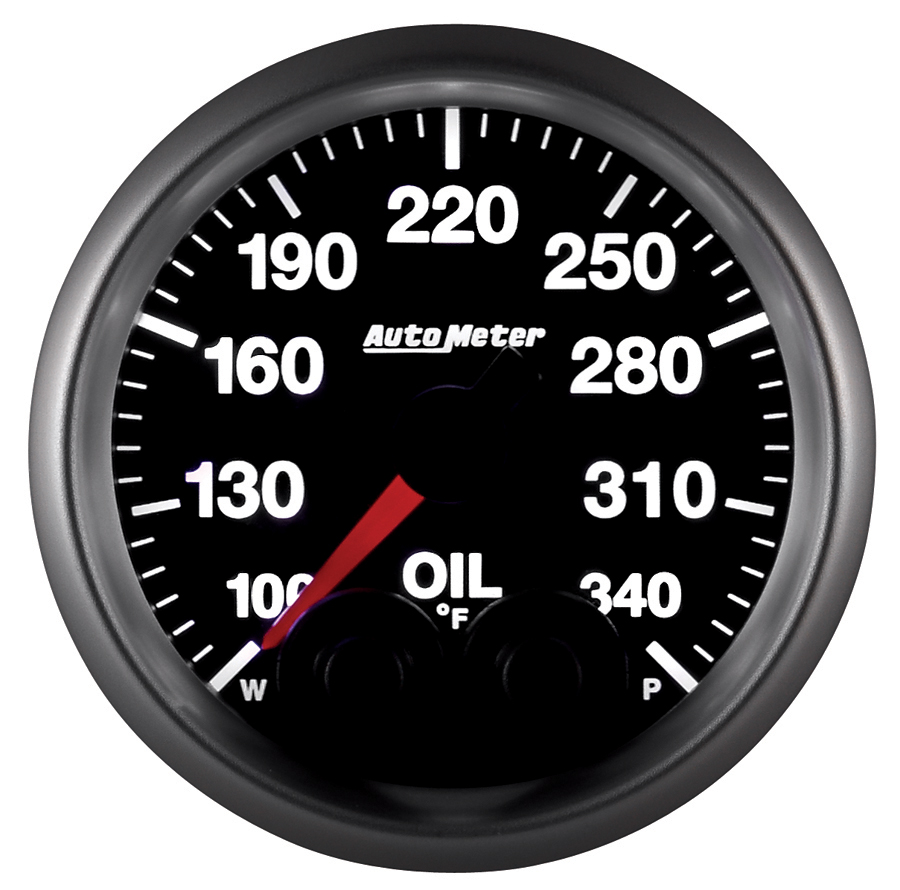 AUTOMETER Oil Temperature Gauge 2 1/16", 340°f, Stepper Motor W/Peak & Warn, Elite - Image 7