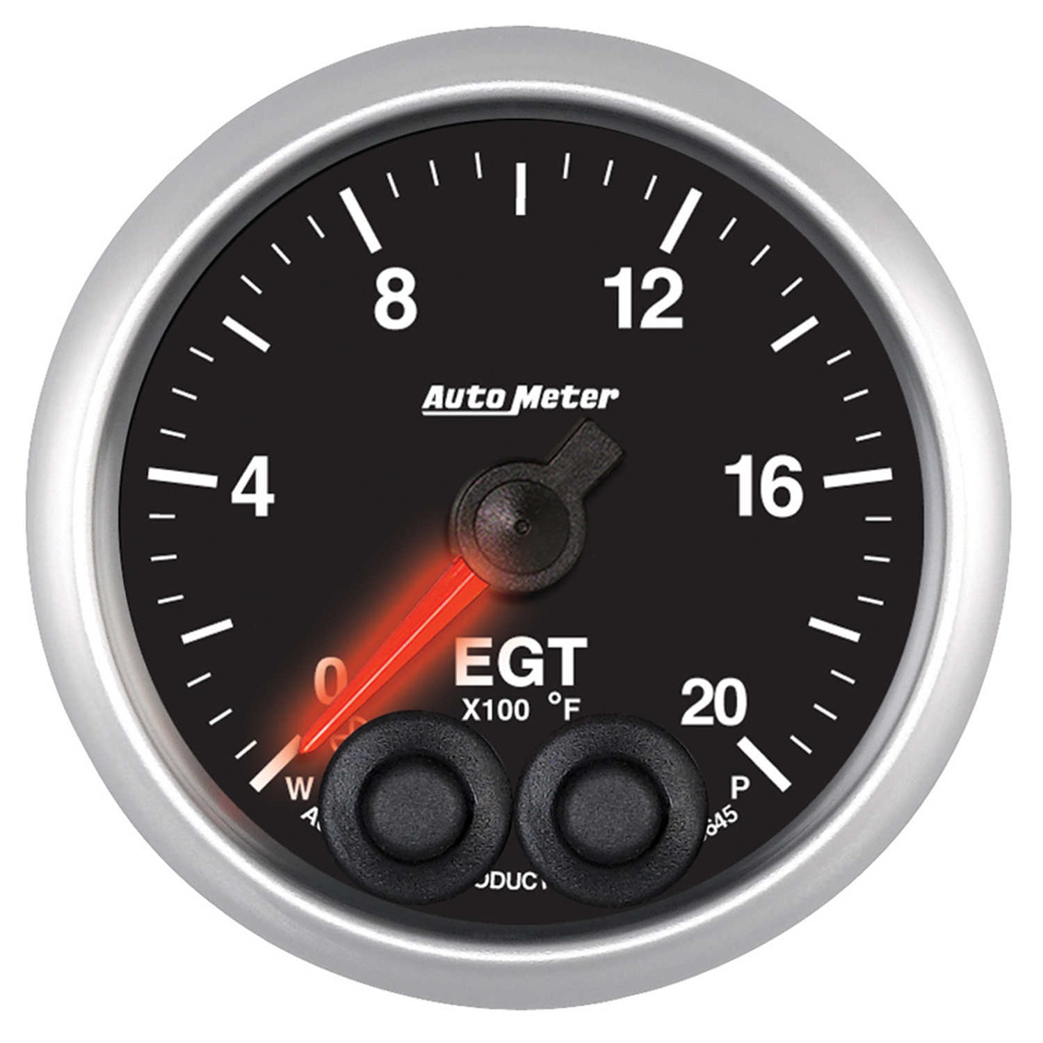 AUTOMETER EGT Pyrometer Gauge 2 1/16", 2000°f, Stepper Motor W/Peak & Warn, Elite