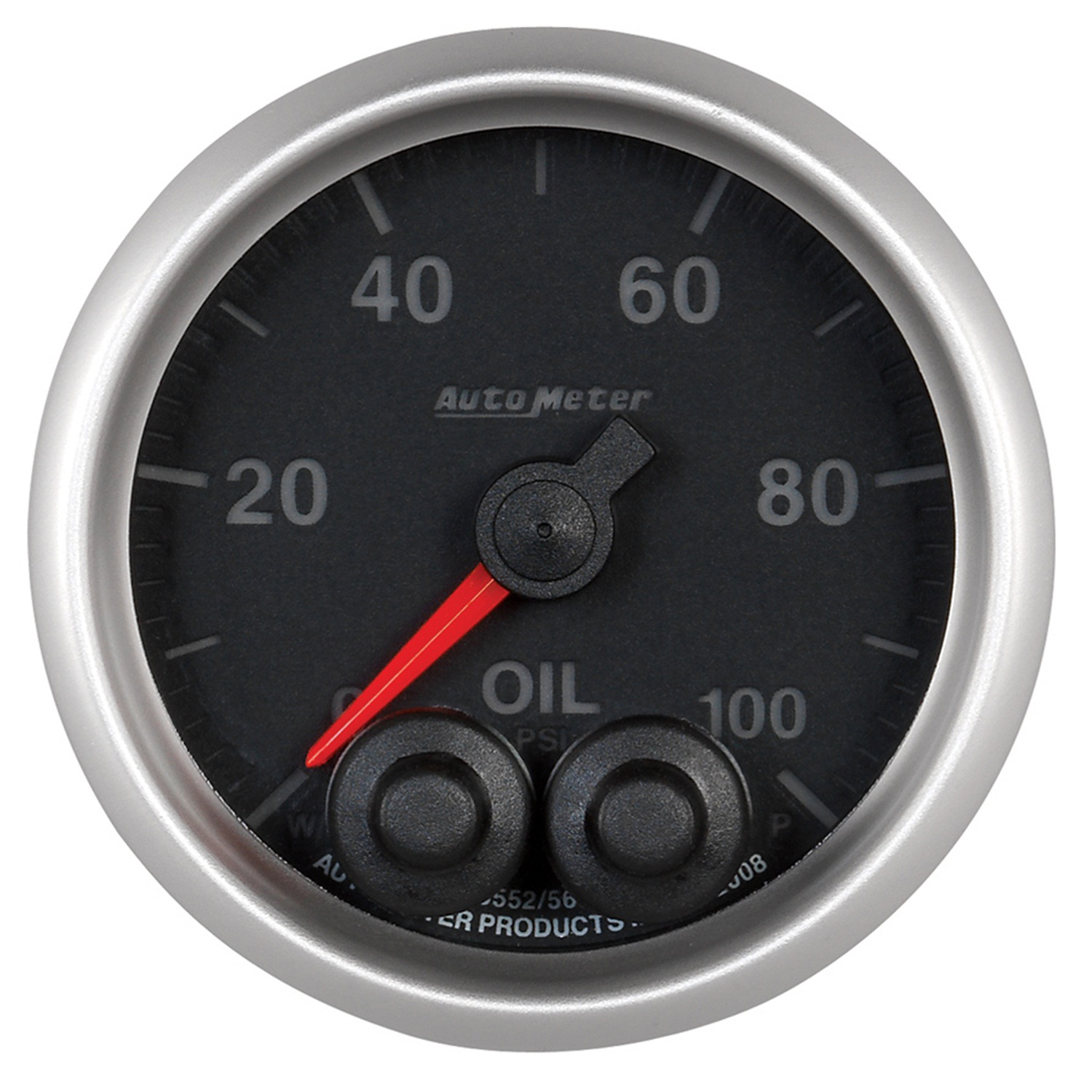 AUTOMETER Oil Pressure Gauge 2 1/16", 100PSI, Stepper Motor W/Peak & Warn, Elite - Image 4
