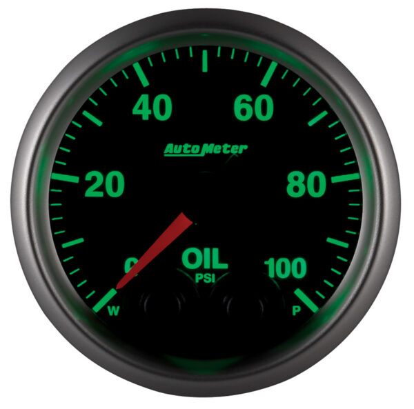 AUTOMETER Oil Pressure Gauge 2 1/16", 100PSI, Stepper Motor W/Peak & Warn, Elite - Image 3