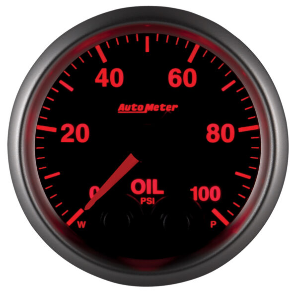 AUTOMETER Oil Pressure Gauge 2 1/16", 100PSI, Stepper Motor W/Peak & Warn, Elite - Image 6
