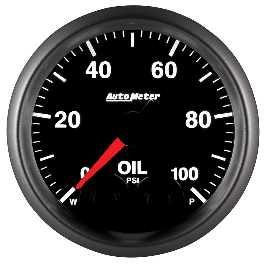 AUTOMETER Oil Pressure Gauge 2 1/16", 100PSI, Stepper Motor W/Peak & Warn, Elite - Image 7