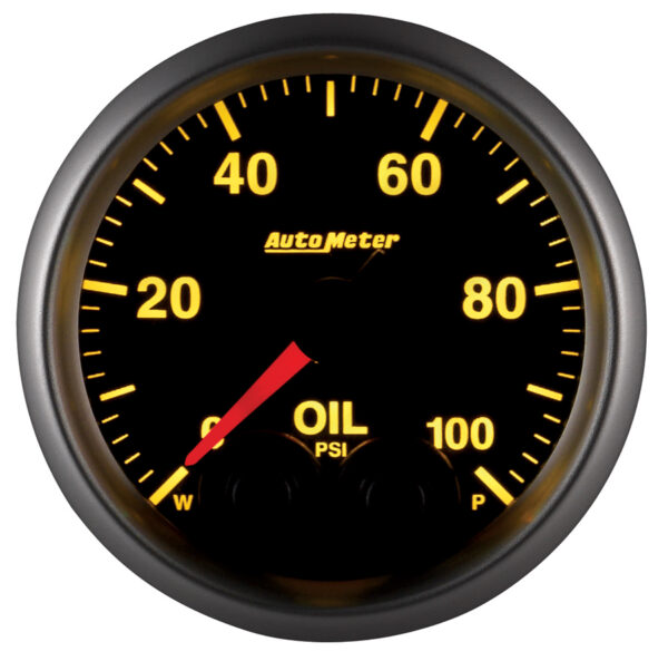 AUTOMETER Oil Pressure Gauge 2 1/16", 100PSI, Stepper Motor W/Peak & Warn, Elite - Image 8