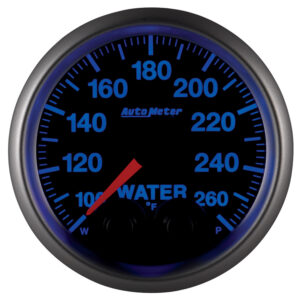 AUTOMETER Water Temperature Gauge 2 1/16", 260°f, Stepper Motor W/Peak & Warn, Elite