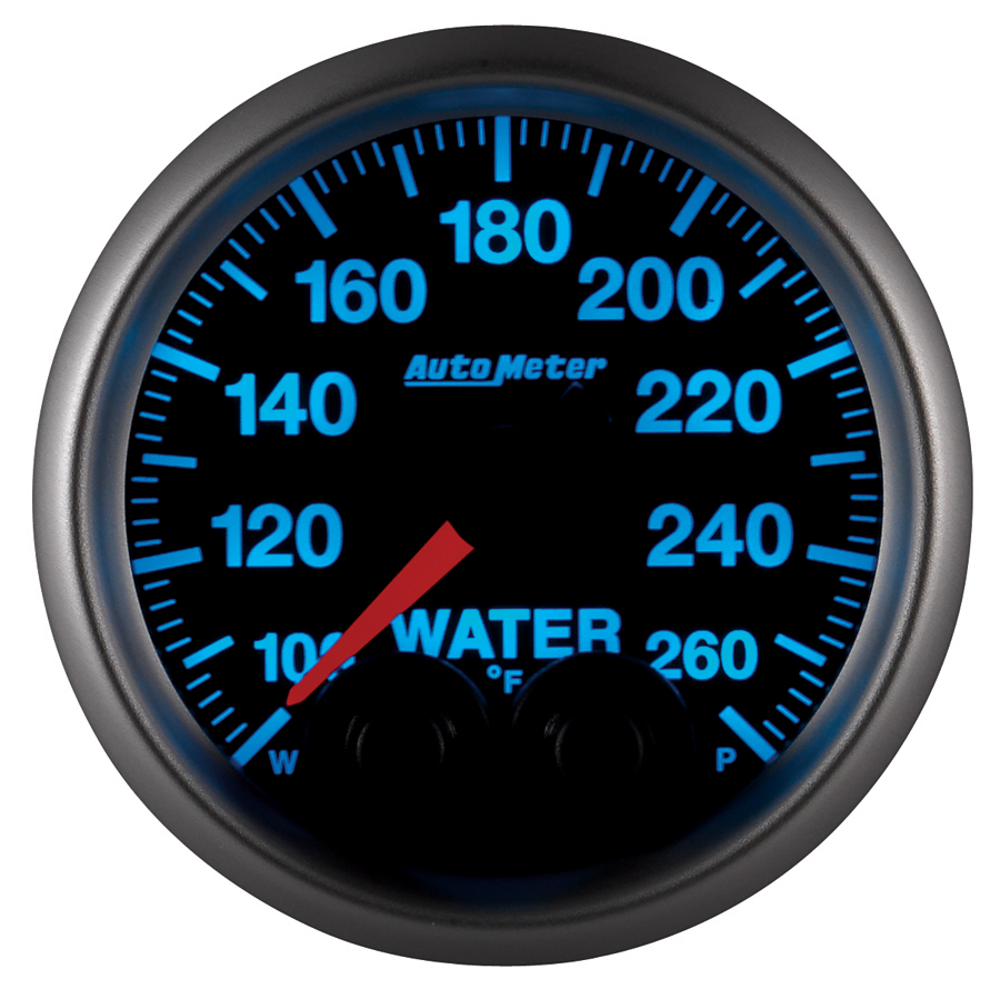 AUTOMETER Water Temperature Gauge 2 1/16", 260°f, Stepper Motor W/Peak & Warn, Elite - Image 3