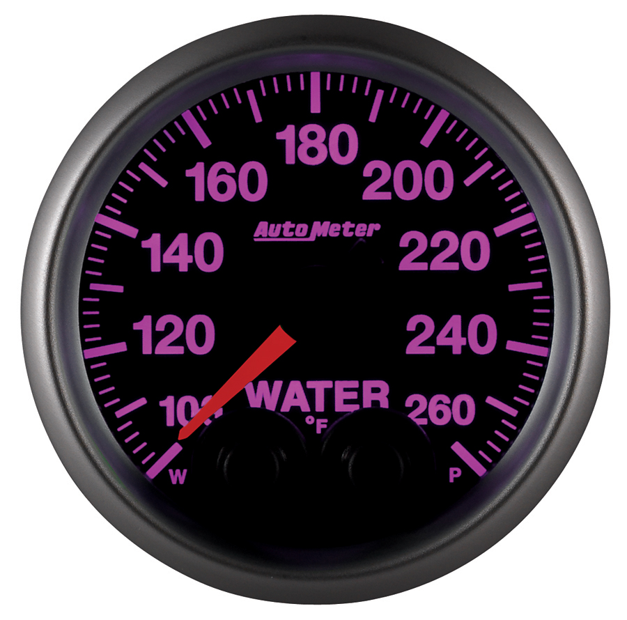AUTOMETER Water Temperature Gauge 2 1/16", 260°f, Stepper Motor W/Peak & Warn, Elite - Image 6