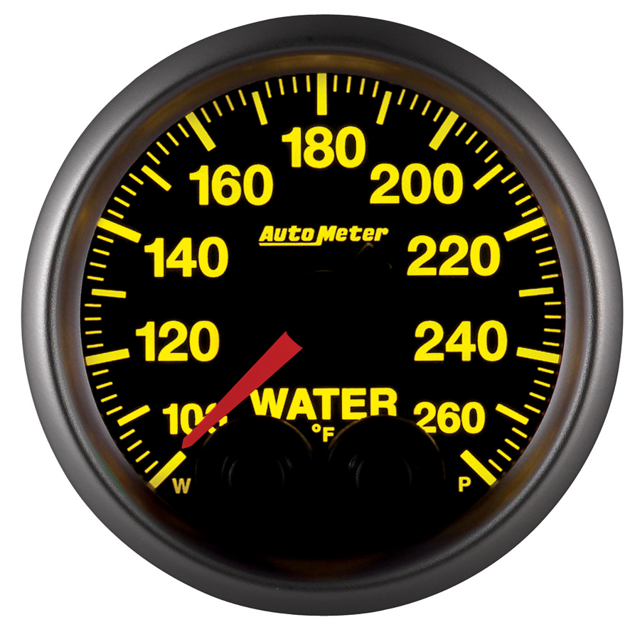 AUTOMETER Water Temperature Gauge 2 1/16", 260°f, Stepper Motor W/Peak & Warn, Elite - Image 9