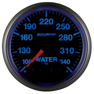 AUTOMETER Water Temperature Gauge 2 1/16", 340°f, Stepper Motor W/Peak & Warn, Elite