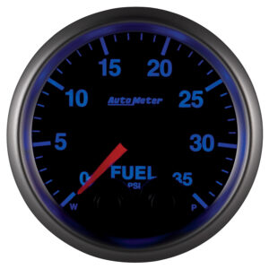 AUTOMETER Gauge, Fuelp, 2 1/16", 35PSI, Stepper Motor W/Peak & Wrn, Elite, W/O Pro-Control