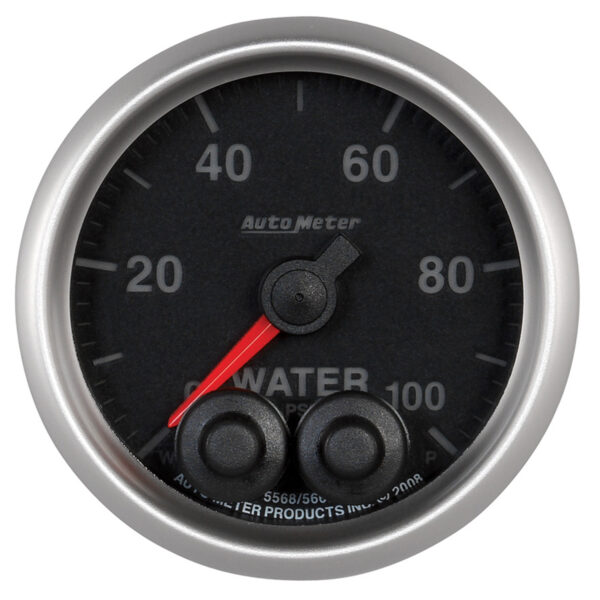 AUTOMETER Water Pressure Gauge 2 1/16", 100PSI, Stepper Motor W/Peak & Warn, Elite - Image 4