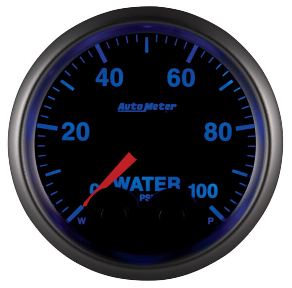 AUTOMETER Water Pressure Gauge 2 1/16", 100PSI, Stepper Motor W/Peak & Warn, Elite