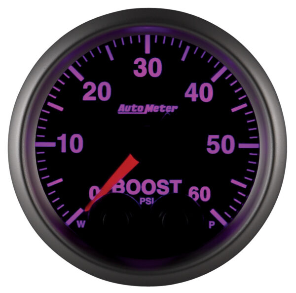AUTOMETER Boost Gauge 2 1/16", 60PSI, Digital Stepper Motor W/Peak & Warn, Elite - Image 5