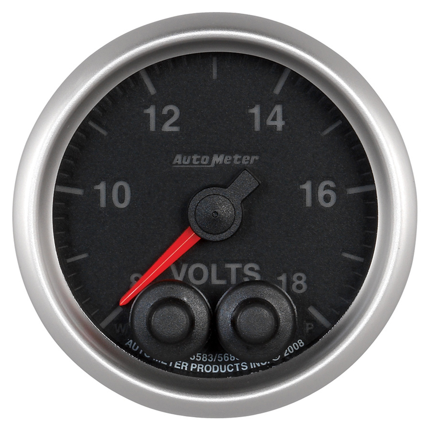 AUTOMETER Voltmeter Gauge 2 1/16", 18V, Digital Stepper Motor W/Peak & Warn, Elite - Image 4