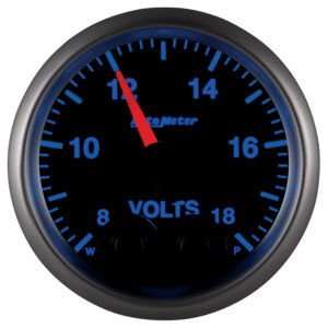 AUTOMETER Voltmeter Gauge 2 1/16", 18V, Digital Stepper Motor W/Peak & Warn, Elite
