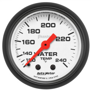 AUTOMETER Water Temperature Gauge 2 1/16", 120-240°F, Mechanical, Phantom